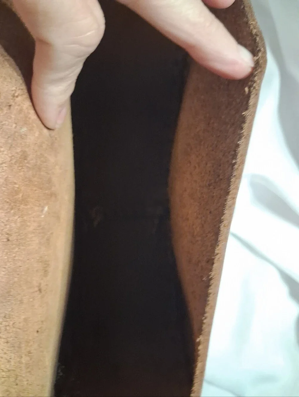 Vintage Hand Tooled Leather Crossbody Saddle Bag